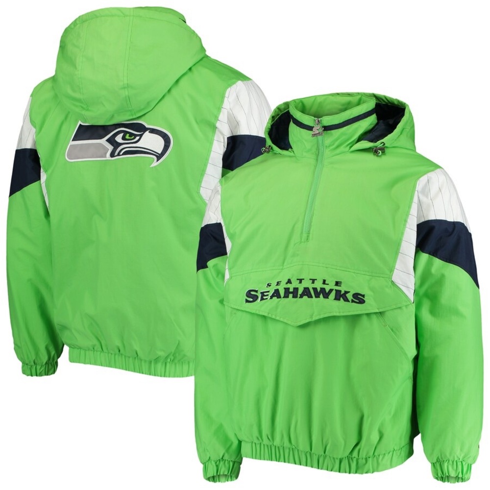 Starter Seattle Seahawks Lights Quarter-Zip Breakaway Jacket